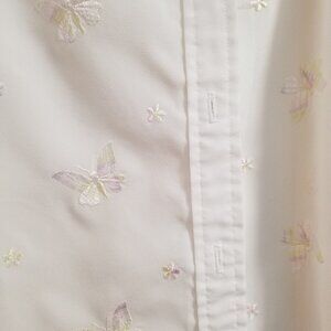 Vintage  Lee Mar Pageant - Women's - Button Down Butterfly Blouse / Shirt - Med